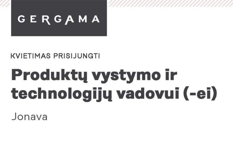 Produktų vystymo ir technologijų vadovas (-ė) Jonavoje